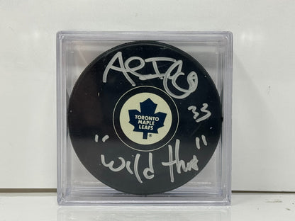 Al Iafrate Toronto Maple Leafs Signed NHL Autograph Puck Silver Auto
