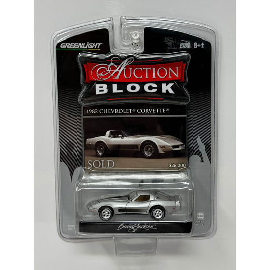 Greenlight Auction Block 1982 Chevrolet Corvette 1:64 Diecast