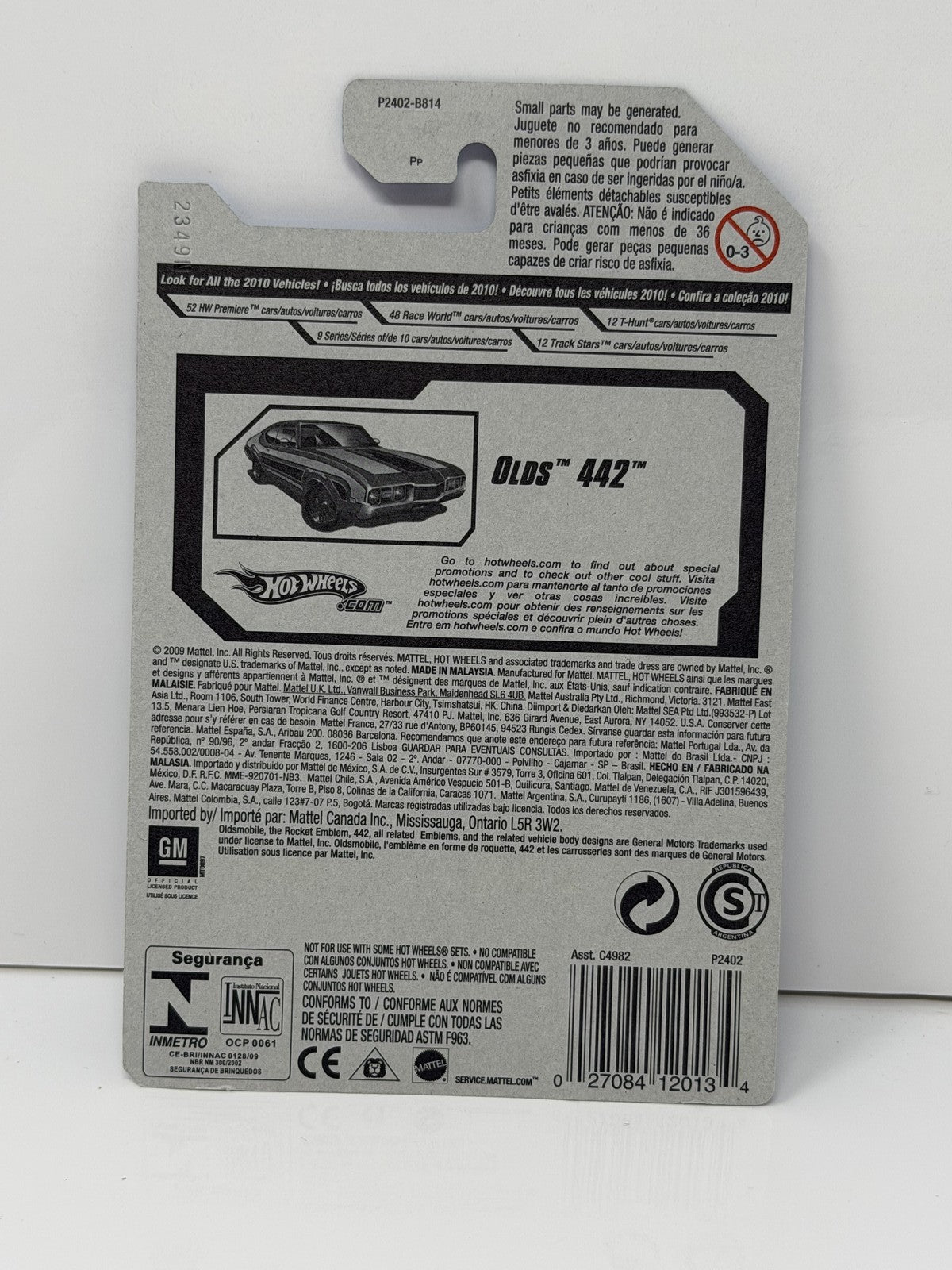 Hot Wheels Muscle Mania Oldsmobile 442 1:64 Diecast