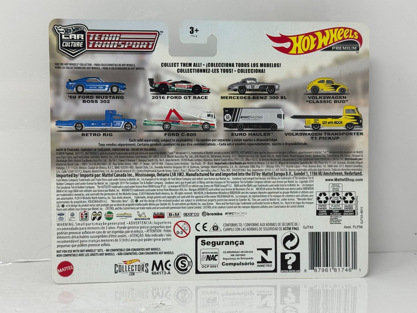 Hot Wheels Premium Team Transport #21 Mercedes-Benz 300 SL & Hauler 1:64 Diecast
