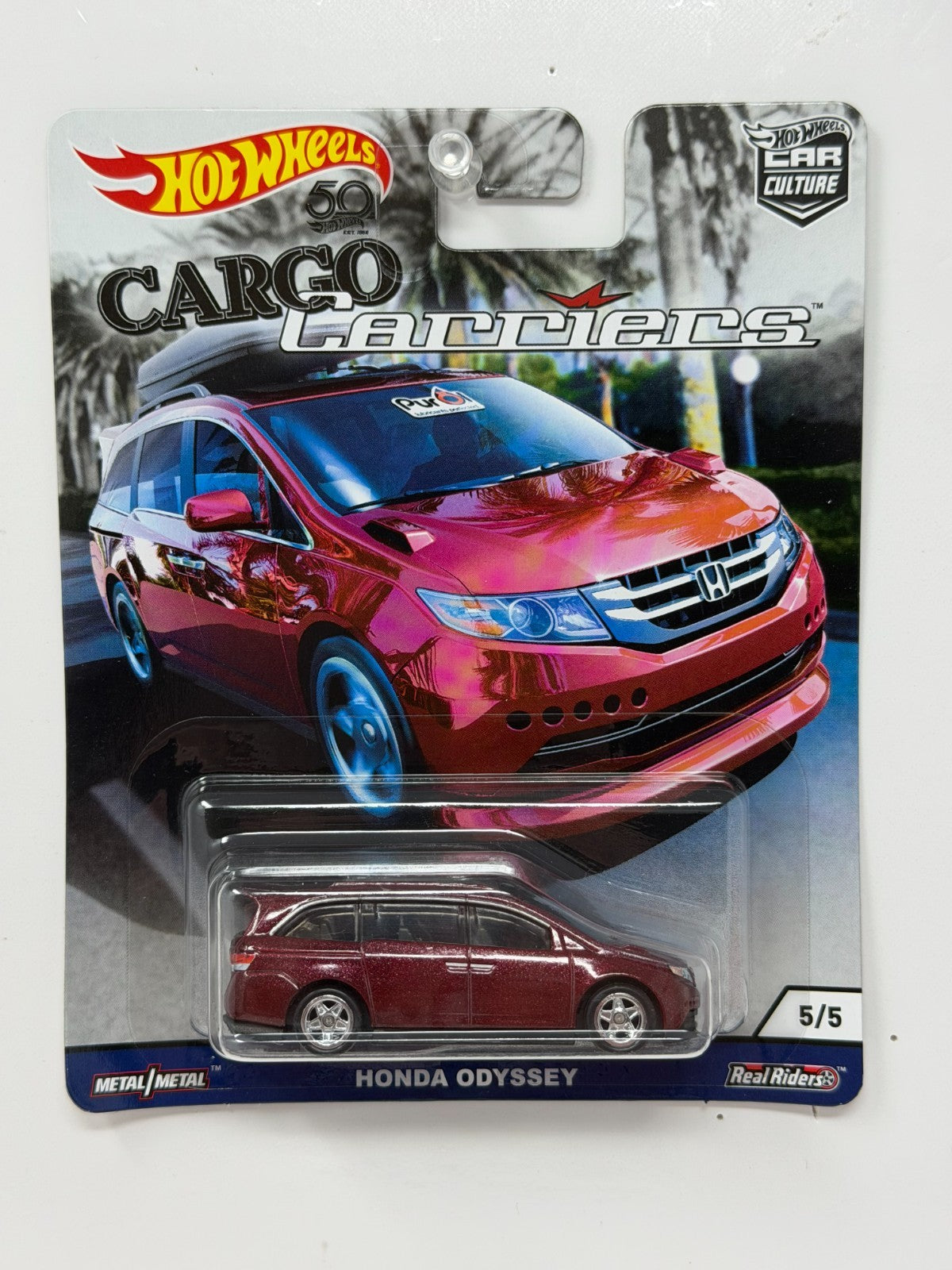 Hot Wheels Cargo Carriers Honda Odyssey 1:64 Diecast Real Riders