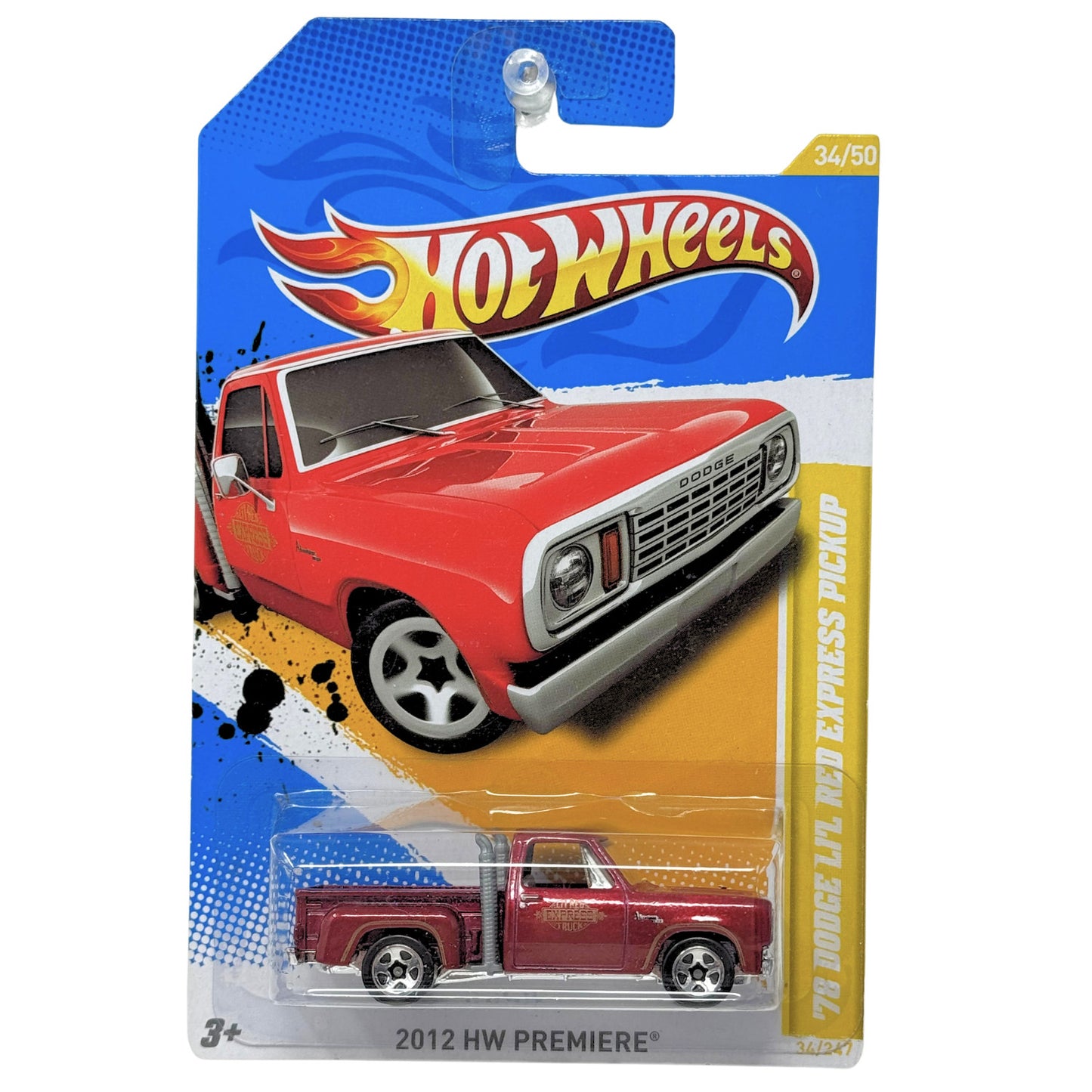 Hot Wheels Premiere 1978 Dodge Li’l Red Express Pickup 1:64 Diecast V2