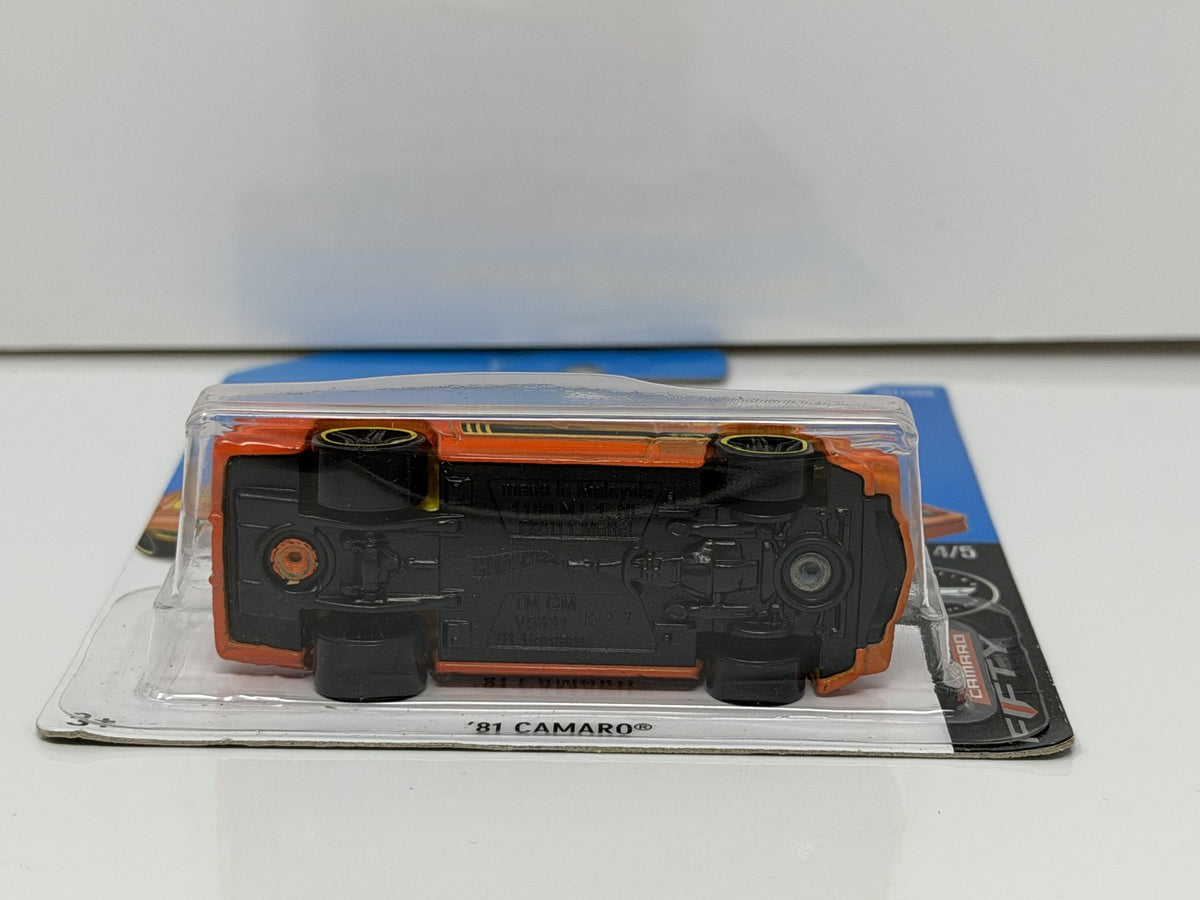 Hot Wheels Camaro Fifty 1981 Chevrolet Camaro 1:64 Diecast Orange
