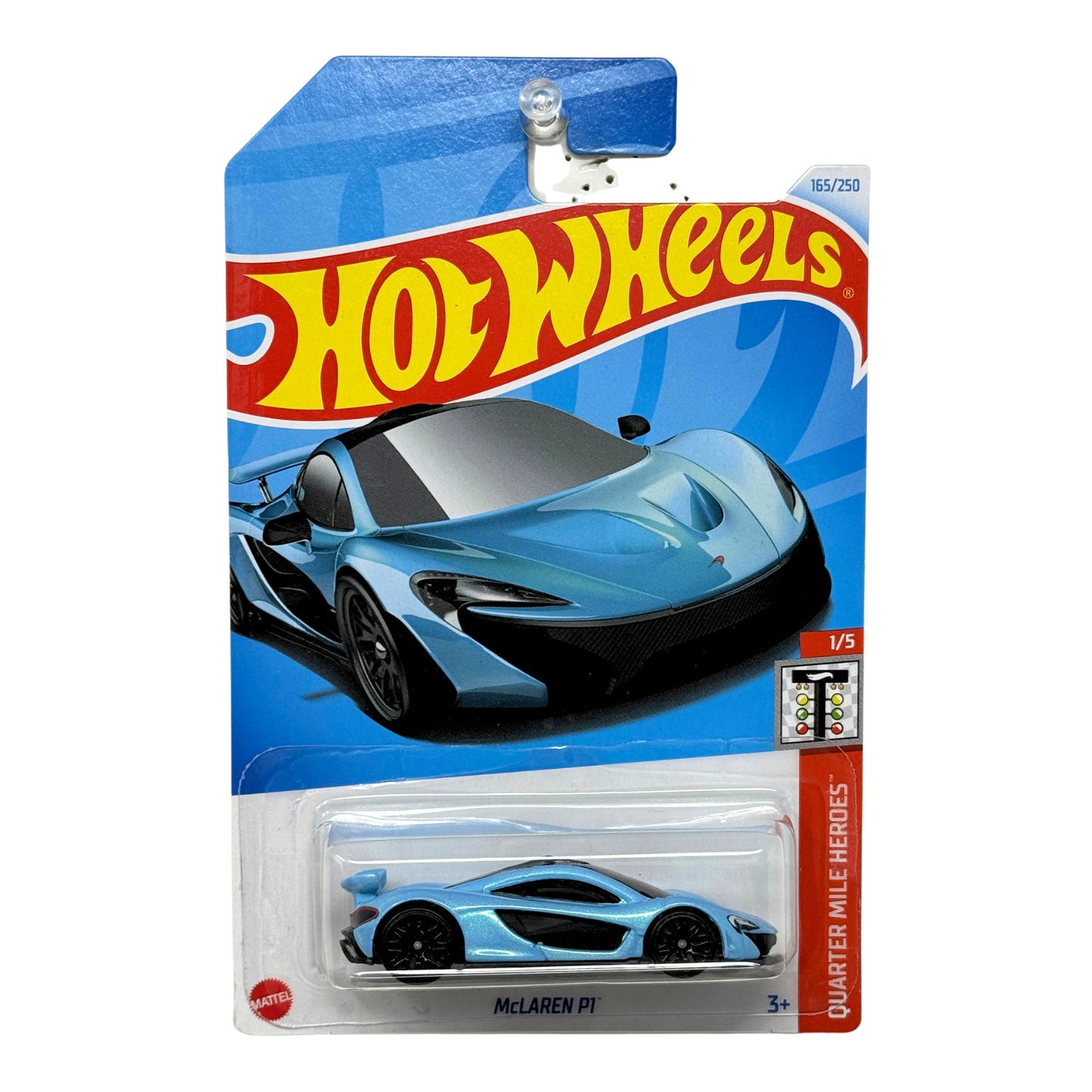 Hot Wheels Quarter Mile Heroes McLaren P1 1:64 Diecast Light Blue