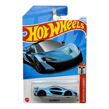 Hot Wheels Quarter Mile Heroes McLaren P1 1:64 Diecast Light Blue