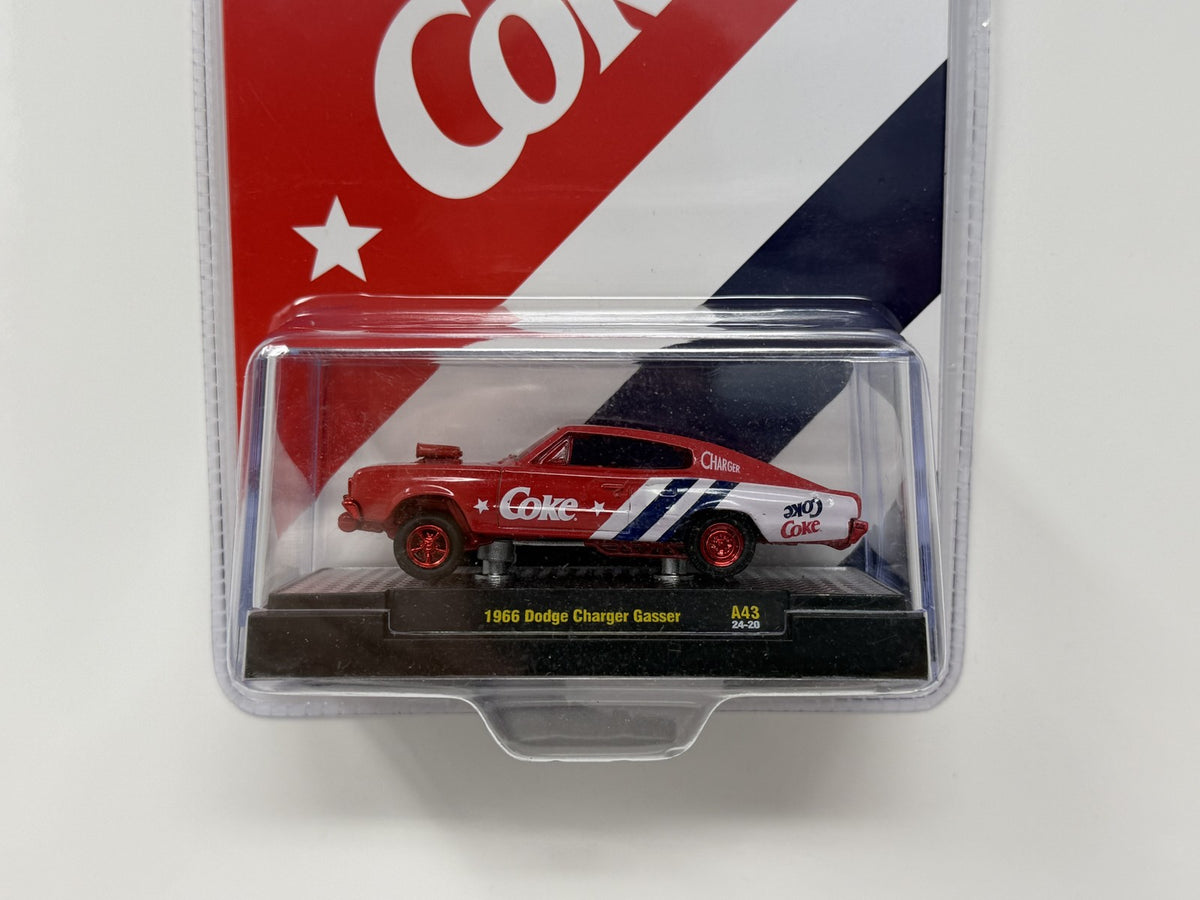 M2 Machines Coke 1966 Dodge Charger Gasser CHASE 1:64 Diecast Red
