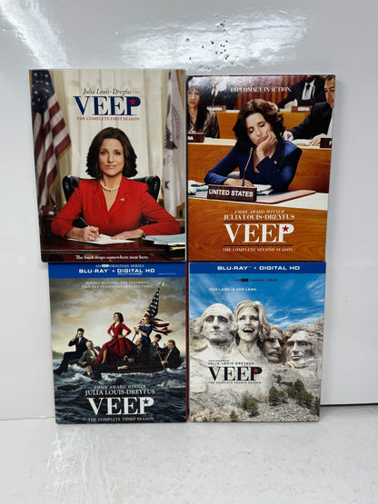 Veep Seasons 1-4 (Blu-ray) Julia Louis-Dreyfus Political Comedy TV Series