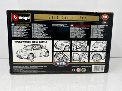 Bburago 1998 Volkswagen New Beetle Gold Collection 1:18 Diecast