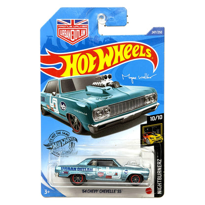 Hot Wheels Super Treasure Hunt '64 Chevy Chevelle Nightburnerz 1:64 Diecast STH
