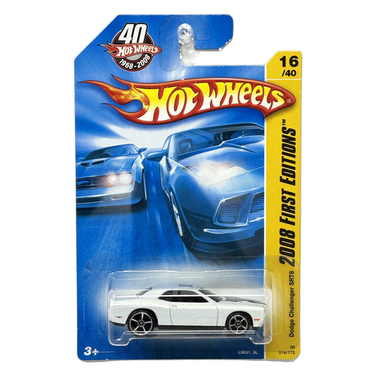 Hot Wheels First Editions Dodge Challenger SRT8 1:64 Diecast White