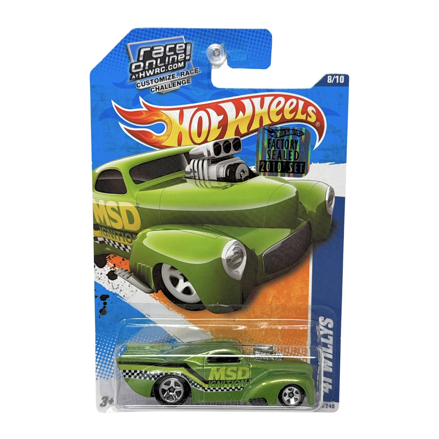Hot Wheels 2010 HW Performance 1941 Willys Green 1:64 Diecast Factory Sealed