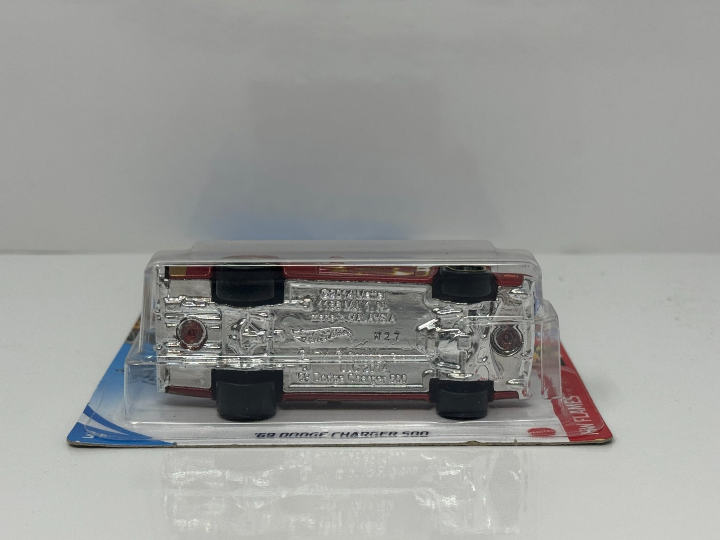 Hot Wheels Flames 1969 Dodge Charger 500 1:64 Diecast Red Flames
