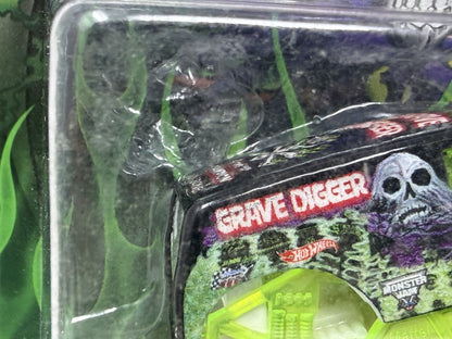 Hot Wheels Monster Jam Grave Digger Walmart Mail In Glow in Dark 1:64 Diecast