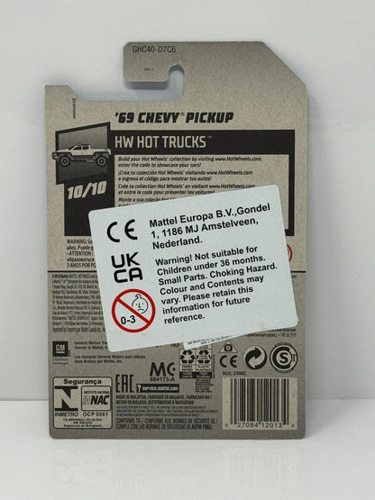 Hot Wheels HW Hot Trucks 1969 Chevy Pickup 1:64 Diecast