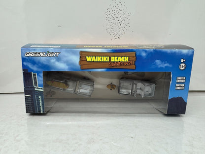 Greenlight Diorama Waikiki Beach Summer Bash Set RAW CHASE 1:64 Diecast