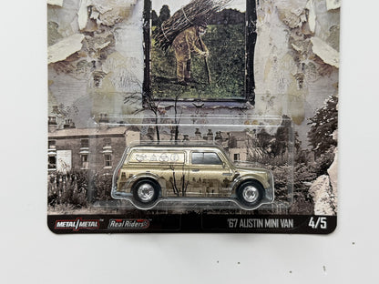 Hot Wheels Premium Led Zeppelin 1967 Austin Mini Van 1:64 Diecast Real Riders