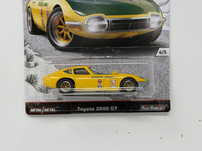 Hot Wheels Japan Historics Toyota 2000 GT 1:64 Diecast Real Riders