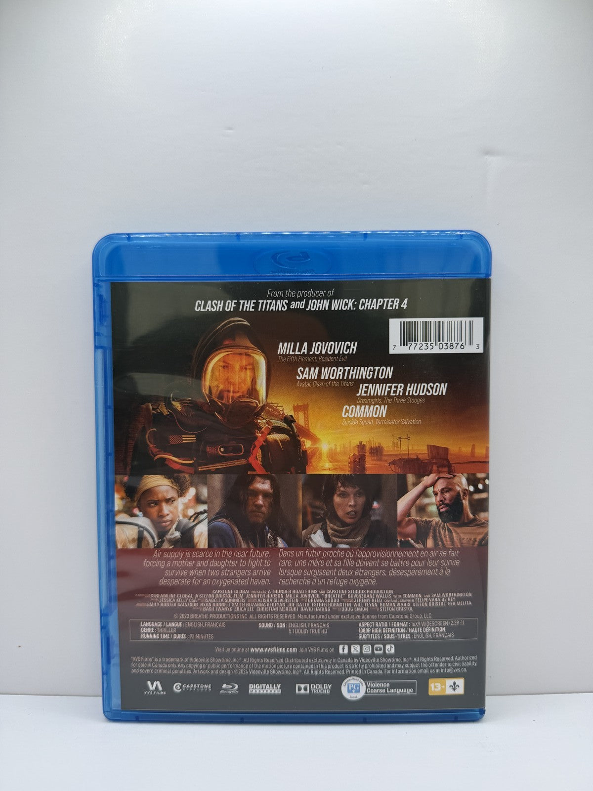 Breathe (Blu-ray) Milla Jovovich Thriller