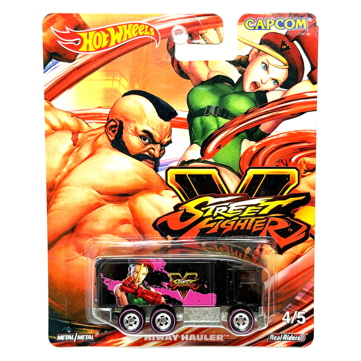 Hot Wheels Street Fighter V Hiway Hauler 1:64 Diecast Real Riders