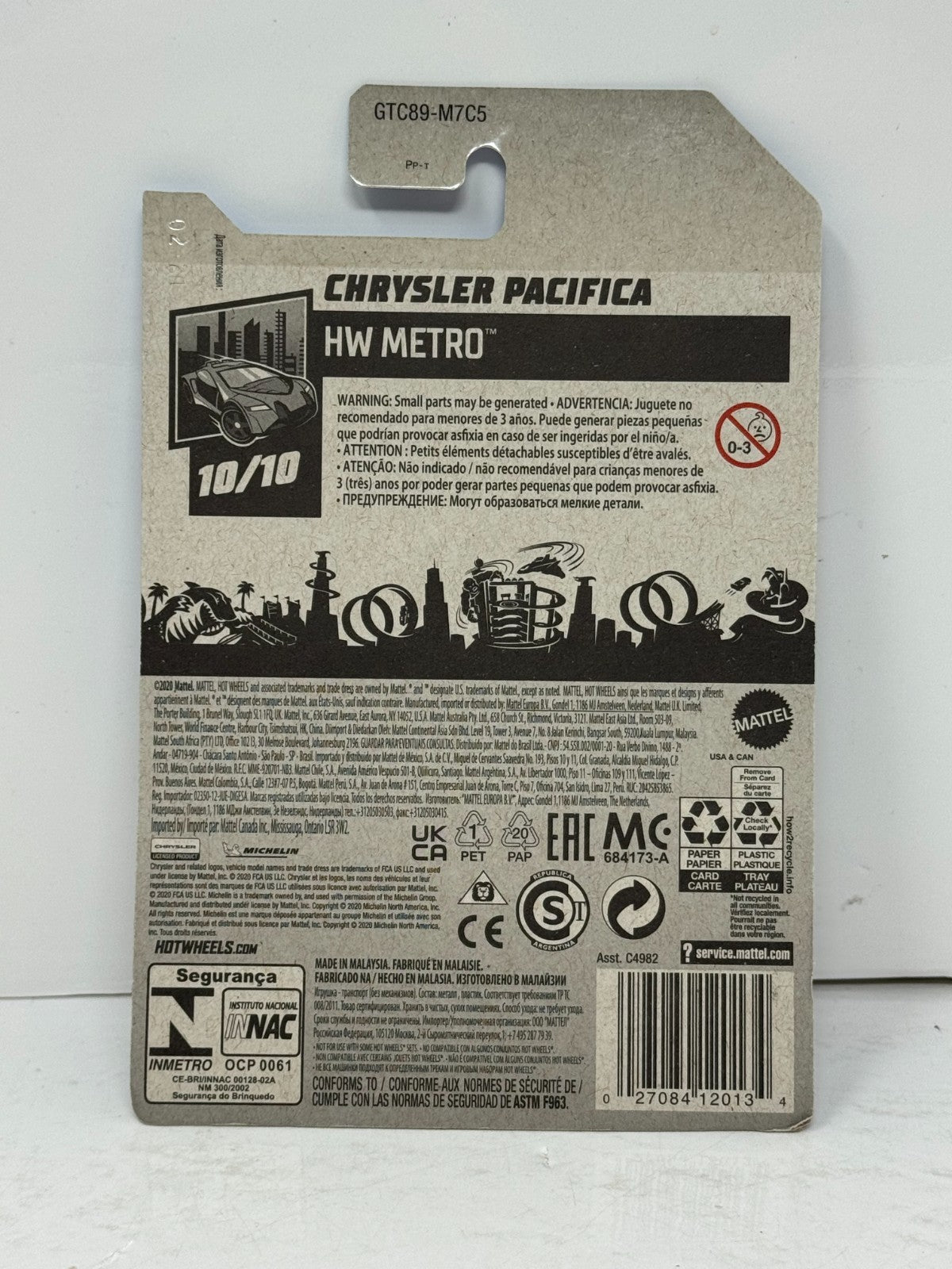 Hot Wheels Treasure Hunt HW Metro Chrysler Pacifica 1:64 Diecast