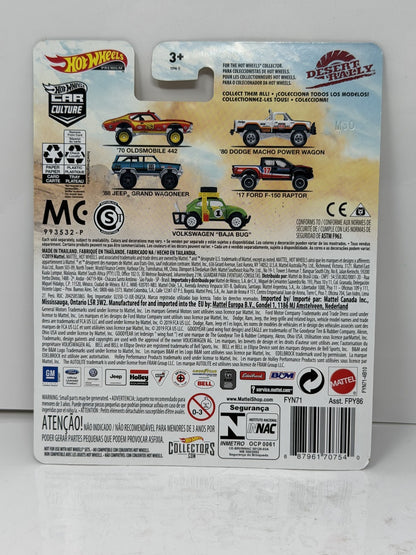 Hot Wheels Premium Desert Rally 2017 Ford F-150 Raptor 1:64 Diecast