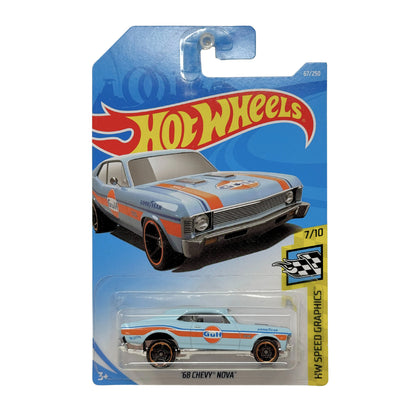 Hot Wheels HW Speed Graphics 1968 Chevy Nova 1:64 Diecast BASE ERROR