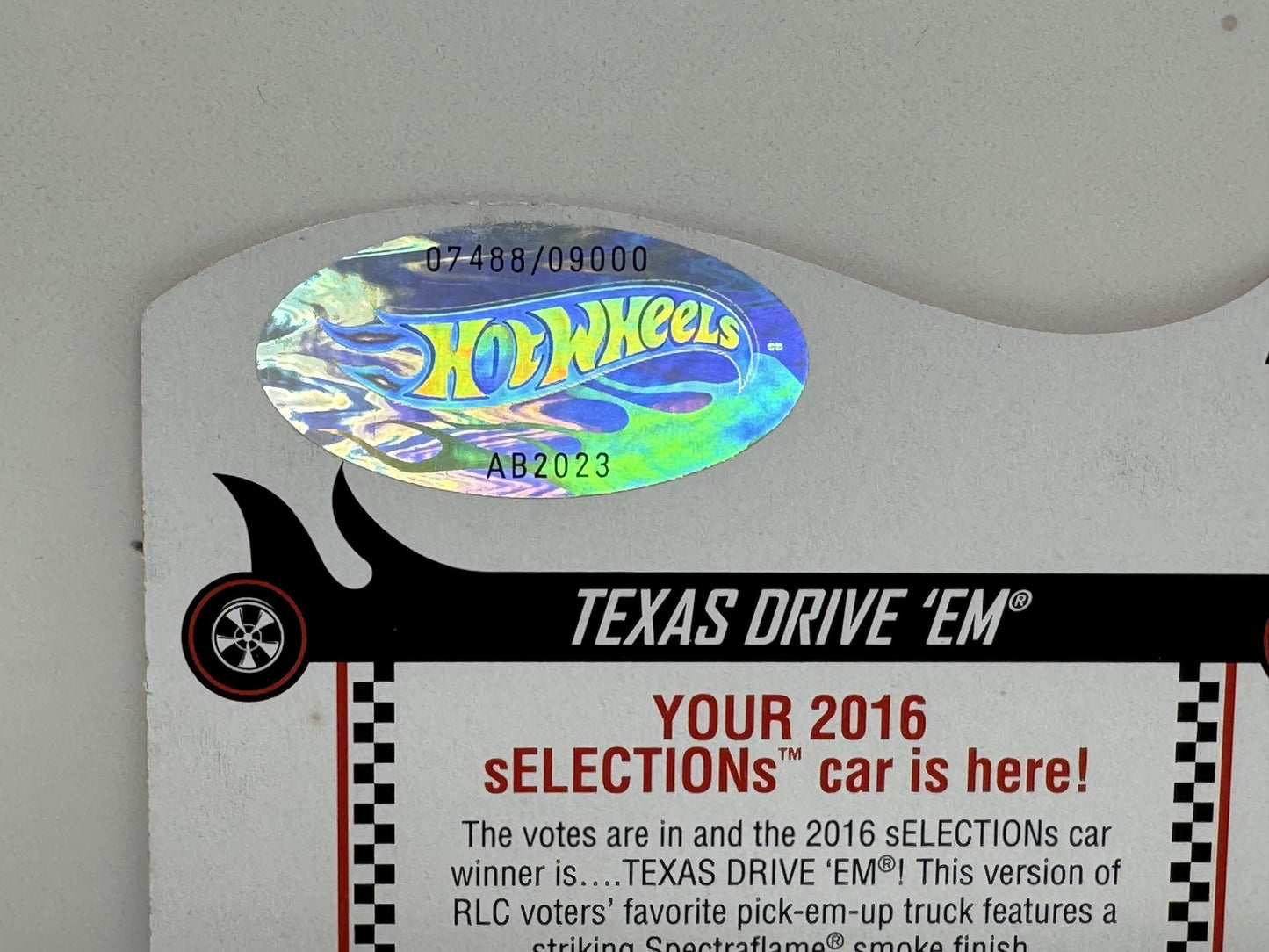 Hot Wheels RLC Red Line Club 2016 Selections Texas Drive 'Em 1:64 Diecast