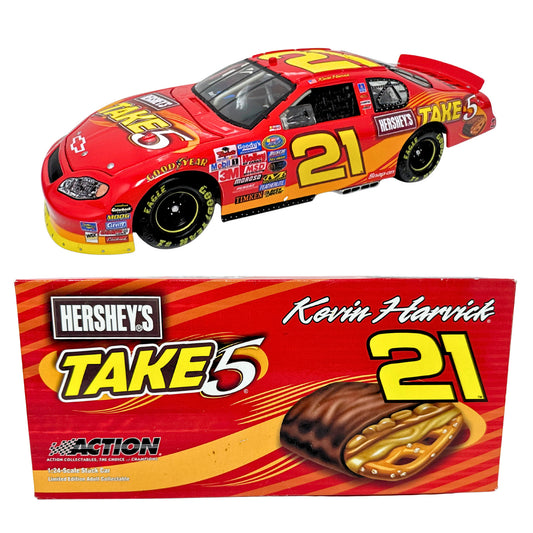 Action Nascar #21 Kevin Harvick Hershey's Take 5 2005 Monte Carlo 1:24 Diecast