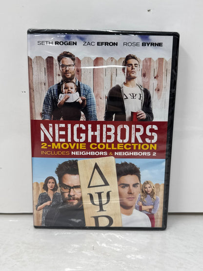 Neighbors / Neighbors 2 DVD Seth Rogen Zac Efron Comedy 2-Movie Set New & Sealed