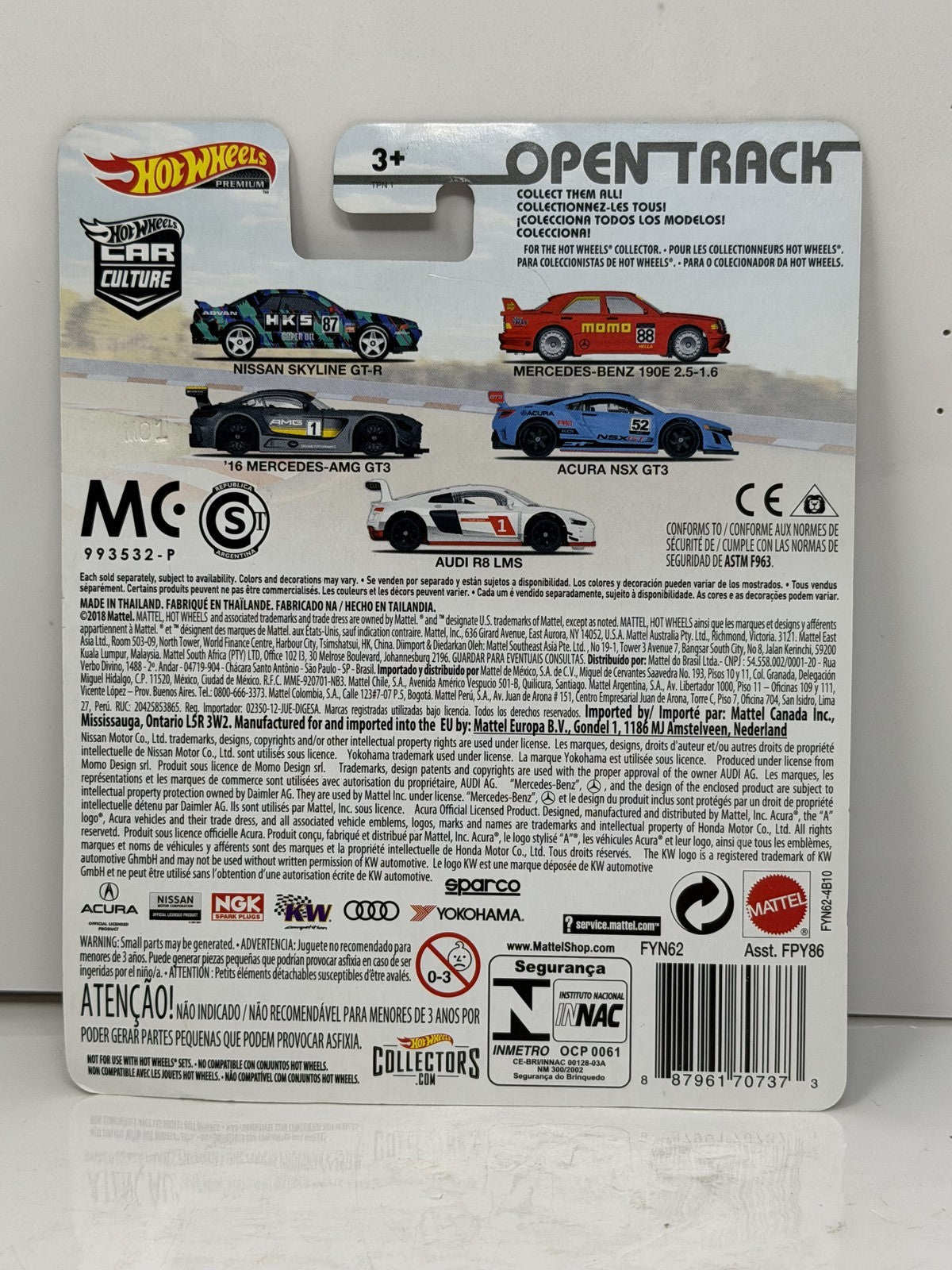 Hot Wheels Premium Open Track 2016 Mercedes-AMG GT3 1:64 Diecast