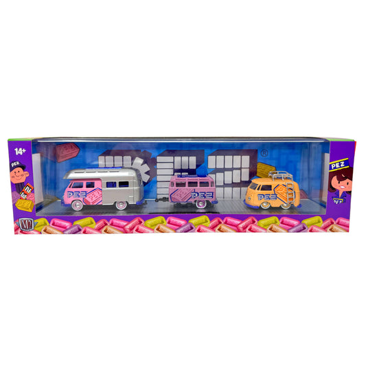 M2 Machines 1959 VW Double Cab Truck US Model & 1960 Delivery Van 1:64 Diecast