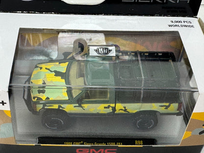 M2 Machines 1988 GMC Sierra Grande 1500 4x4 Camo Edition 1:64 Diecast