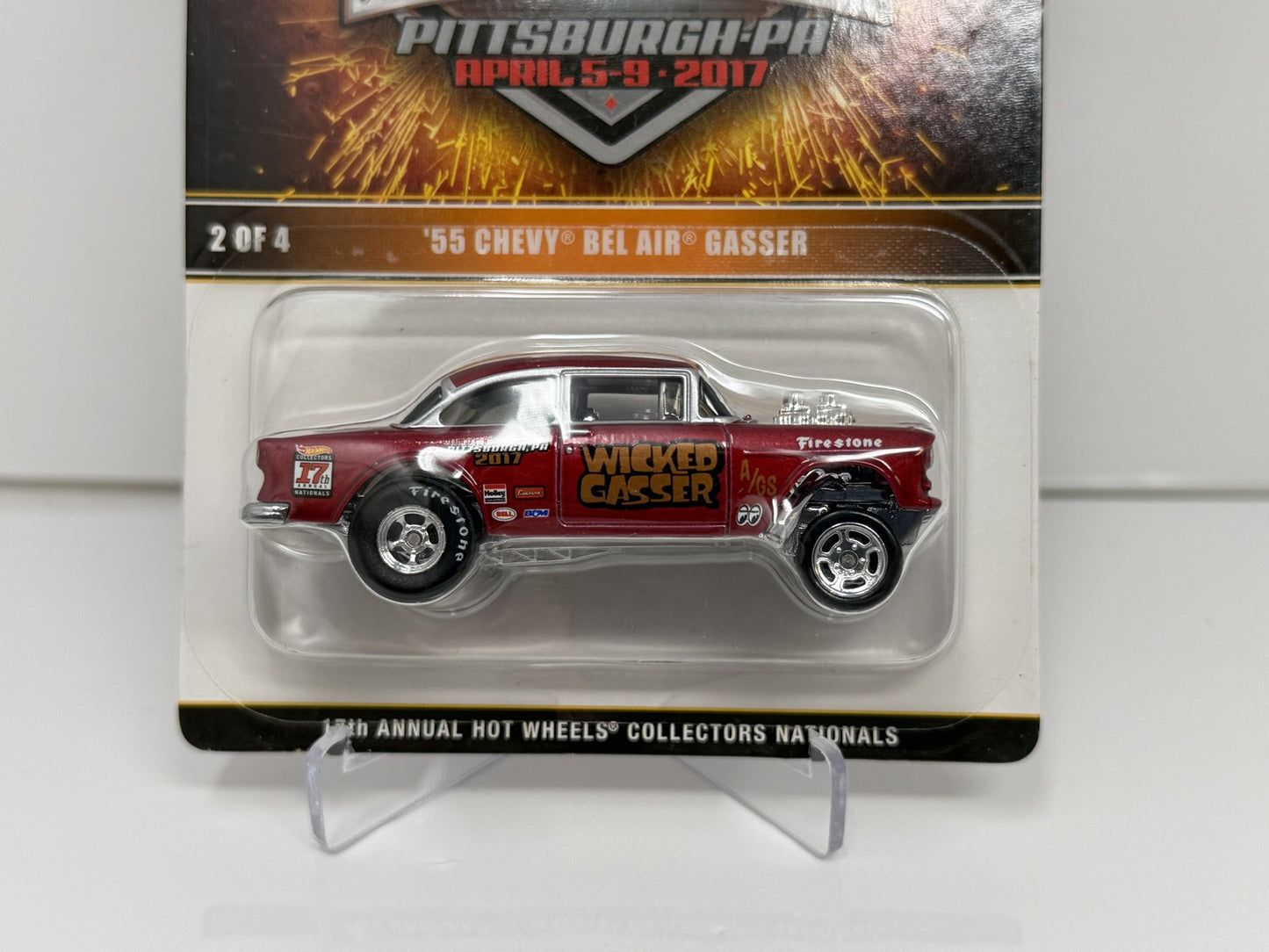 Hot Wheels 2017 Collectors Nationals 1955 Chevy Bel Air Gasser 1:64 Diecast