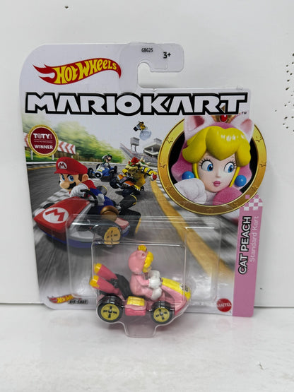 Hot Wheels Mario Kart Cat Peach Standard Kart 1:64 Diecast