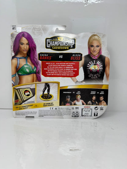 Mattel WWE Sasha Banks & Alexa Bliss Championship Showdown Action Figures