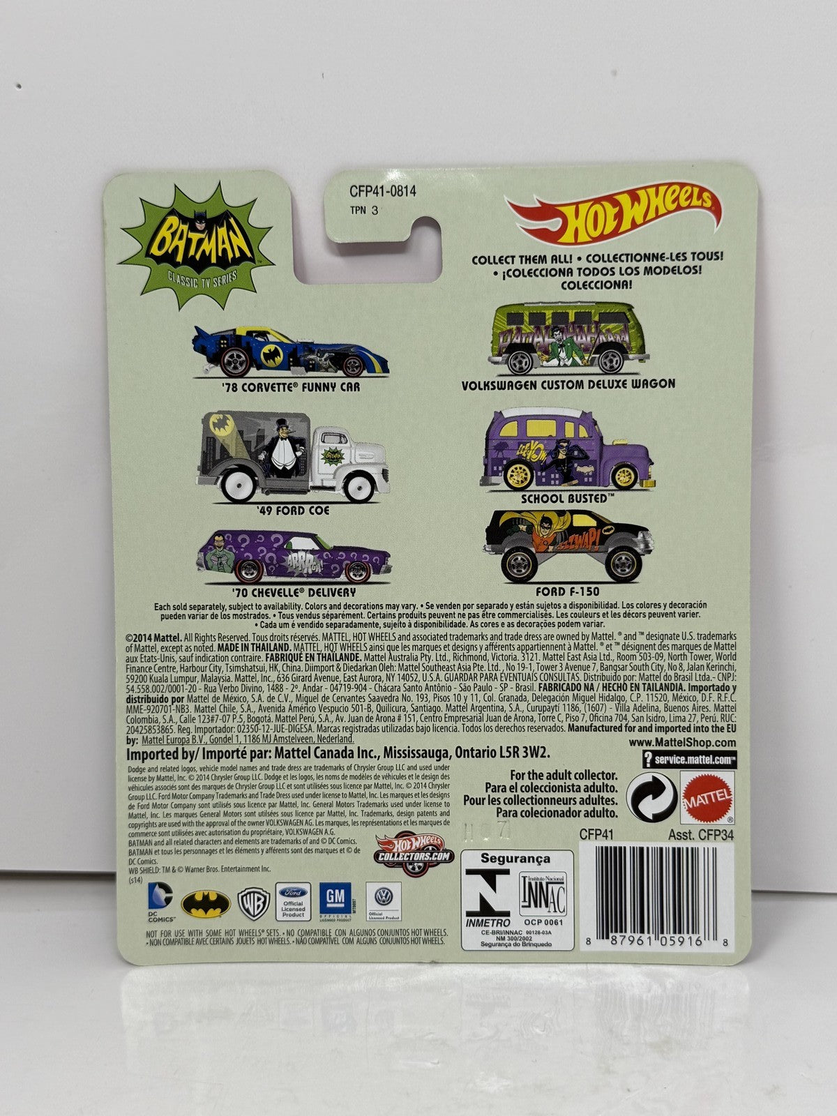 Hot Wheels Batman Classic TV Volkswagen Custom Deluxe Wagon 1:64 Real Riders