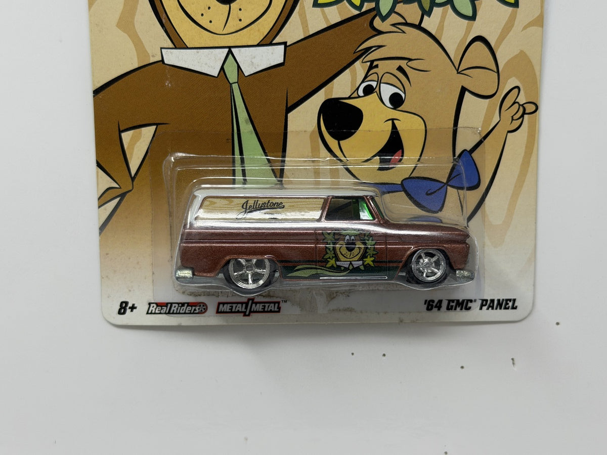 Hot Wheels Yogi Bear 1964 GMC Panel 1:64 Diecast Real Riders