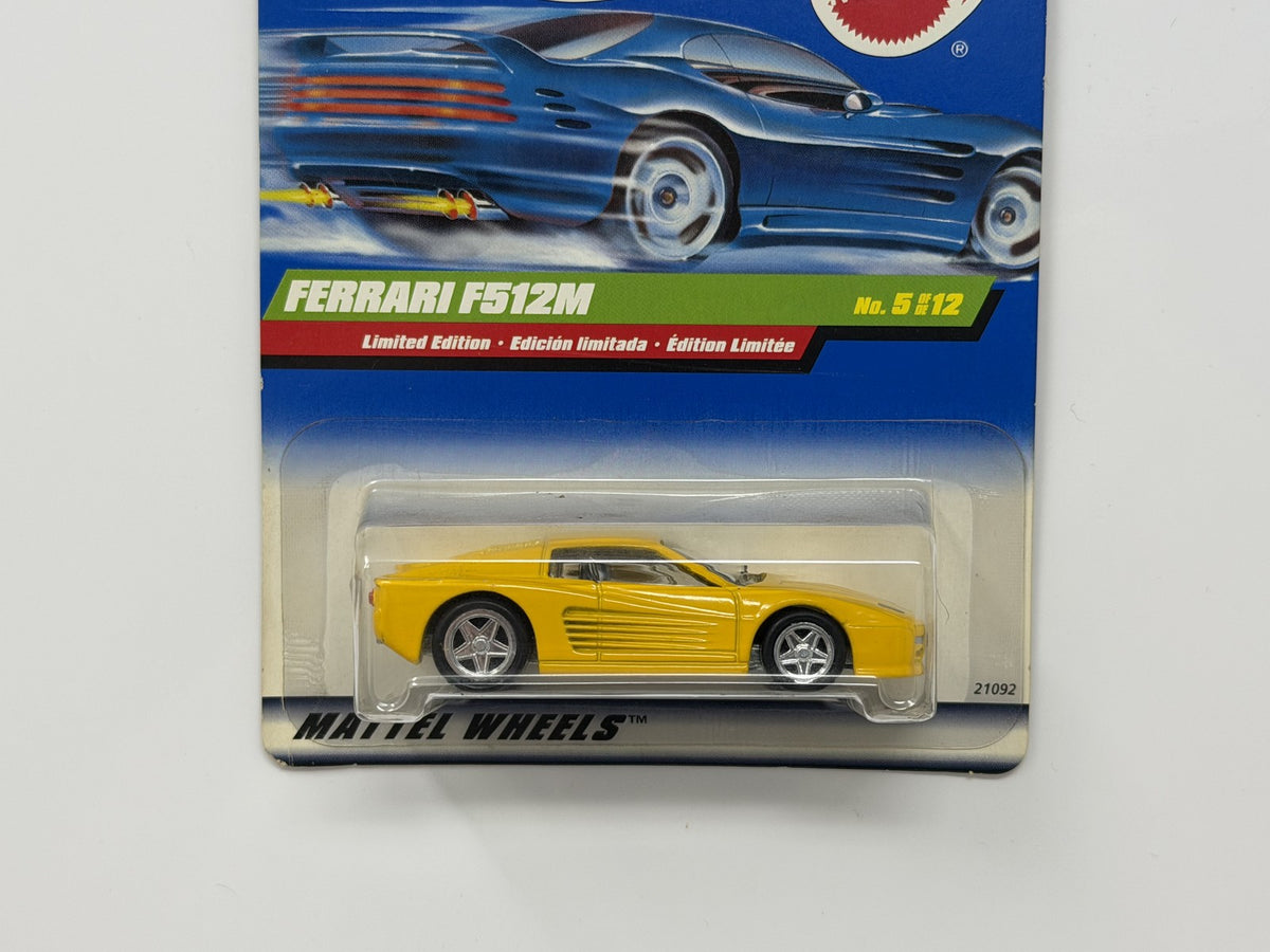 Hot Wheels Treasure Hunt Ferrari F512M 1:64 Diecast Real Riders Yellow