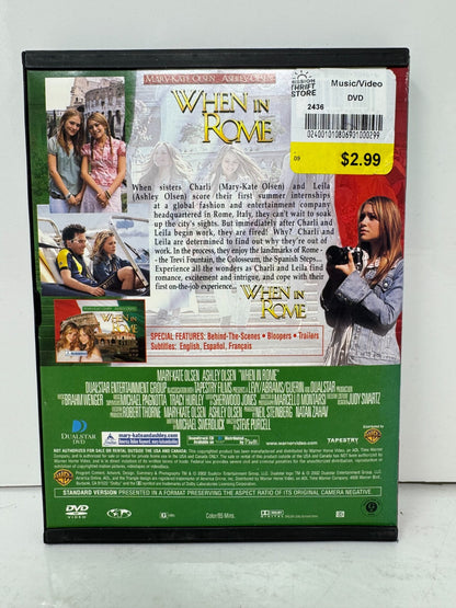 Mary-Kate & Ashley Olsen When in Rome (DVD) Family Good Condition!!!