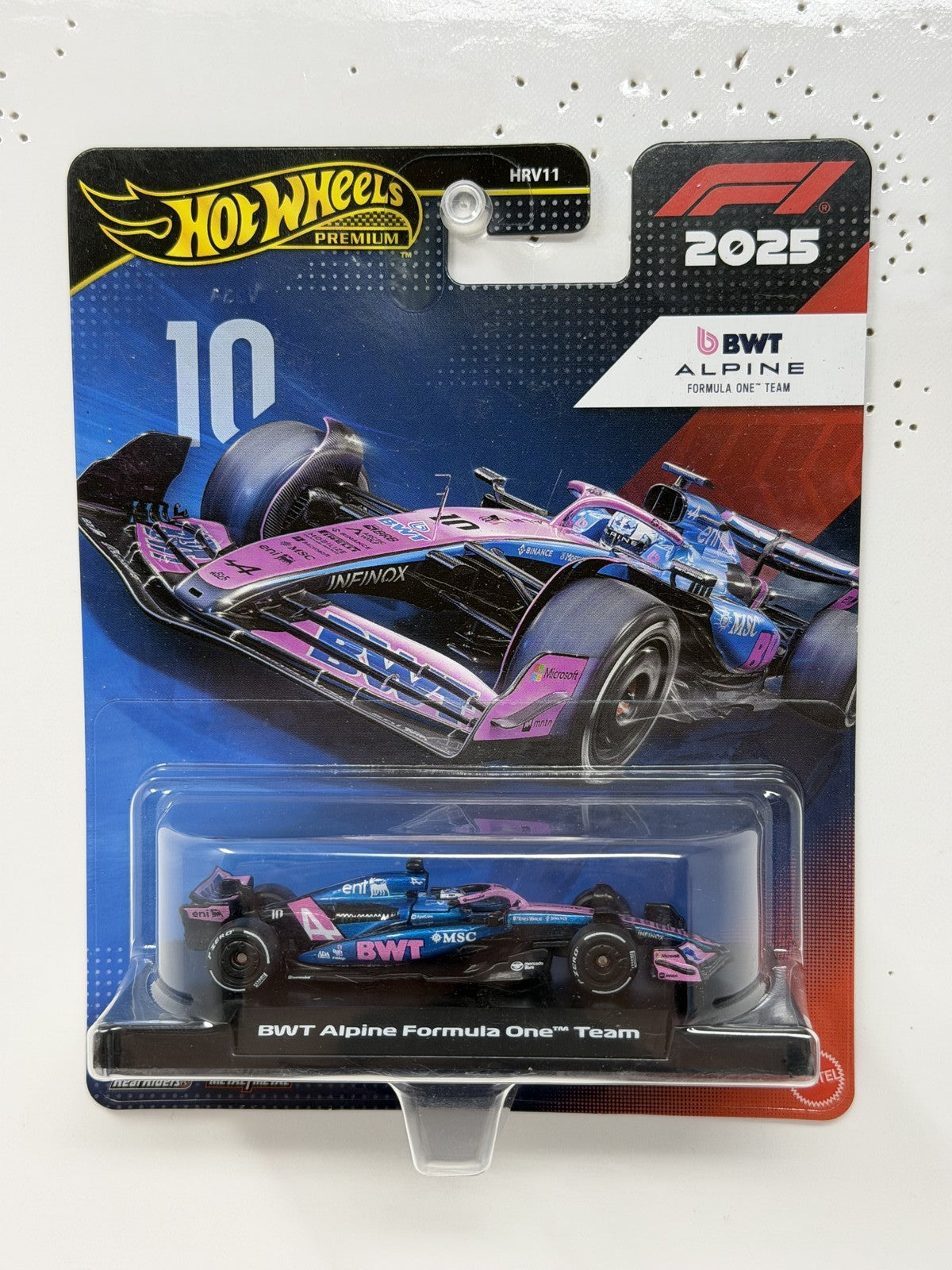 Hot Wheels Premium Formula 1 BWT Alpine Team #10 1:64 Diecast