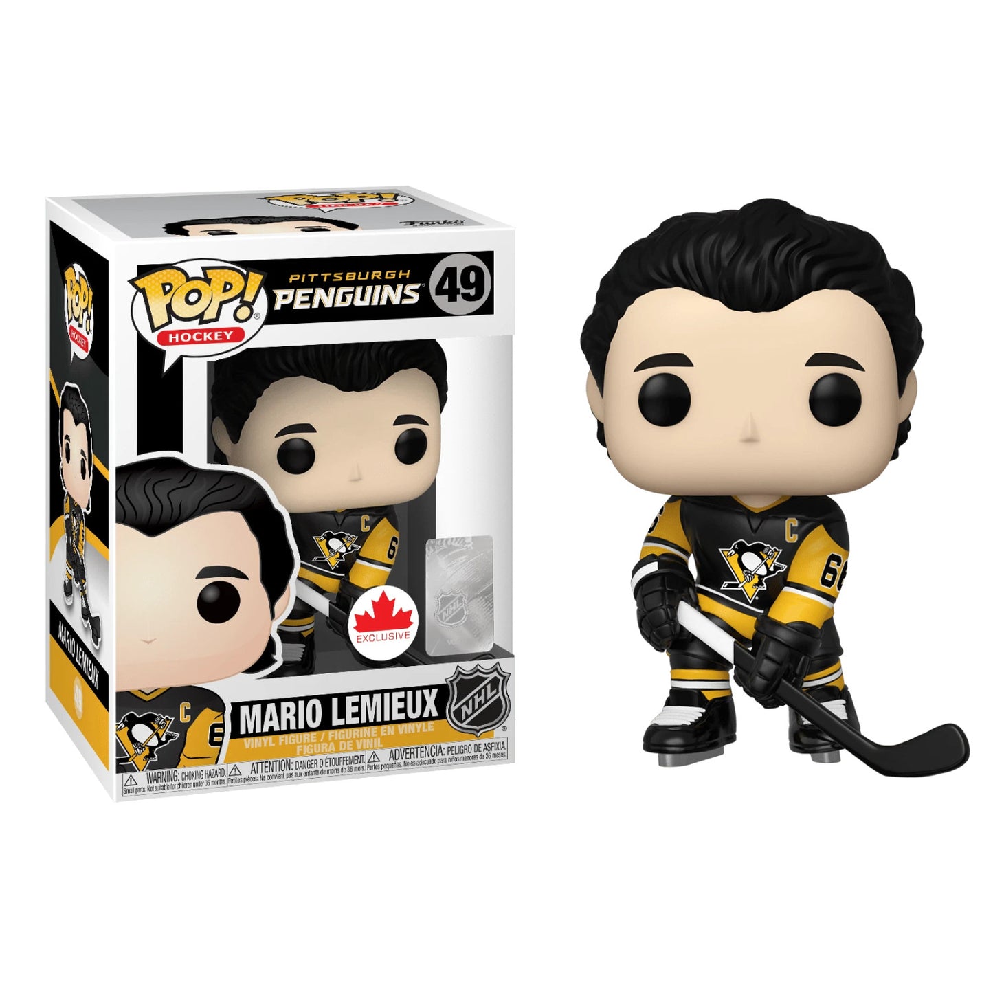 Funko Pop! Hockey Mario Lemieux #49 Pittsburgh Penguins Exclusive Vinyl Figure