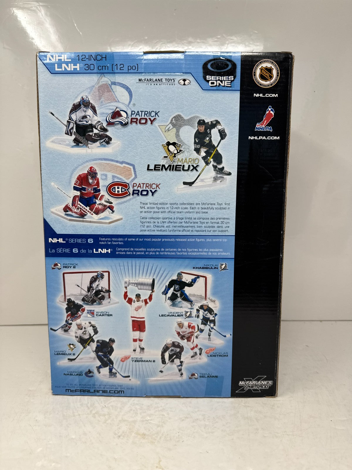 McFarlane NHL Patrick Roy Colorado Avalanche 12" inch Figure Maroon Third Jersey