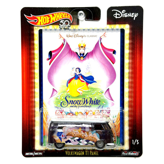 Hot Wheels Disney Snow White Volkswagen T1 Panel 1:64 Diecast Real Riders