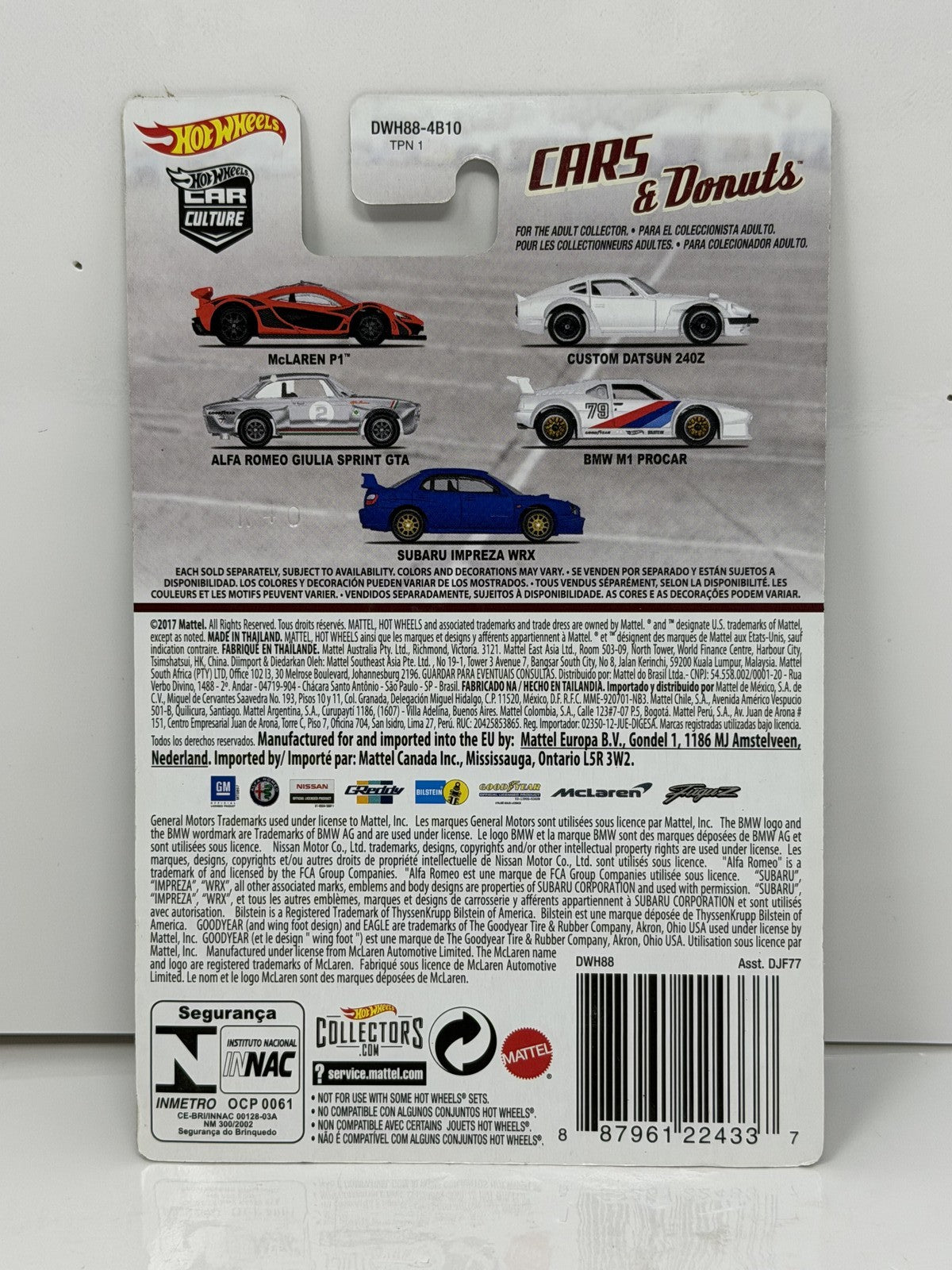Hot Wheels Cars & Donuts Custom Datsun 240Z 1:64 Diecast Real Riders