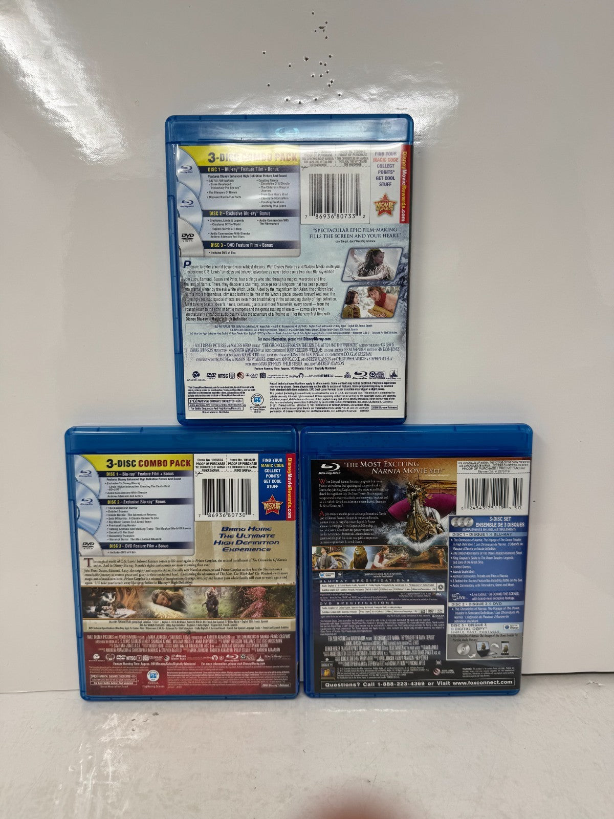 The Chronicles of Narnia (Blu-ray) Disney Fantasy 3-Movie Collection