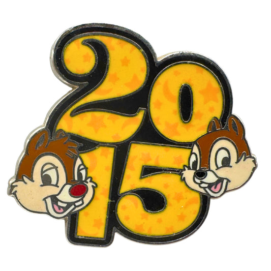 Disney Parks 2015 Dated Booster Chip & Dale Trading Pin DC2S12
