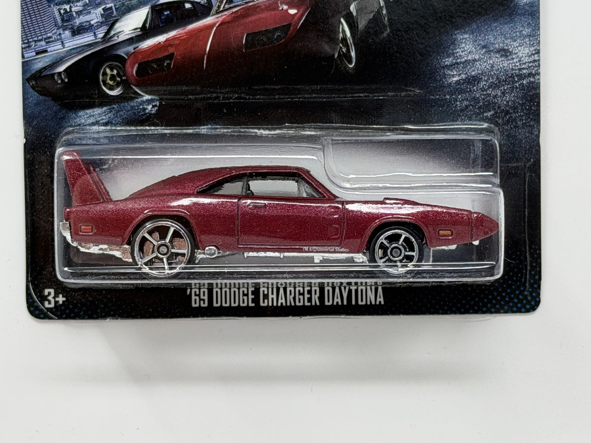 Hot Wheels Fast & Furious 6 1969 Dodge Charger Daytona 1:64 Diecast Burgundy V2