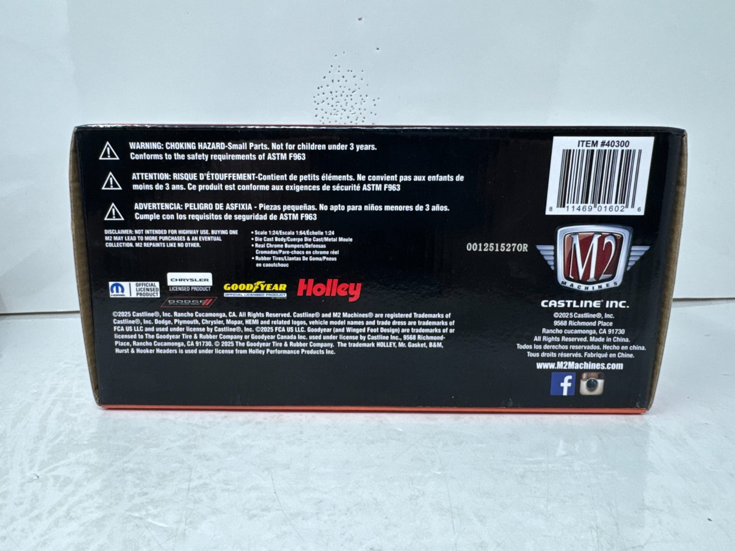 M2 Machines Paul Rossi 1970 Dodge Challenger T/A Drag Car 1:24 Diecast Signed