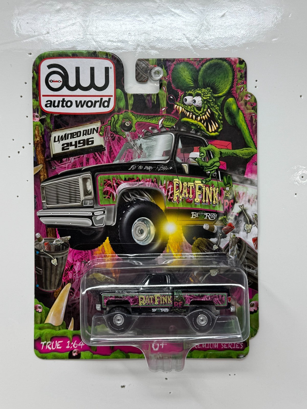 Auto World Rat Fink Chevrolet Silverado Premium Series 1:64 Diecast