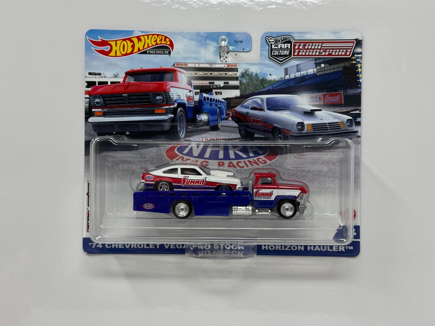 Hot Wheels Premium Team Transport #34 1974 Chevrolet Vega Pro Stock Horizon Hauler 1:64 Diecast